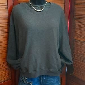Hollister Gray V-back sweatshirt -Small with pockets